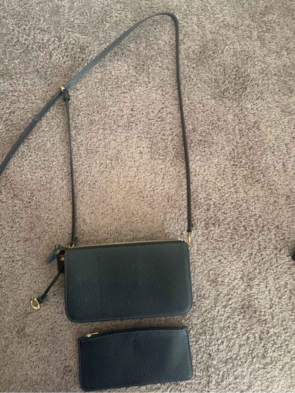 Coach Black Leather Bella Crossbody Bag with Gold Hardware - Picture 3 of 7